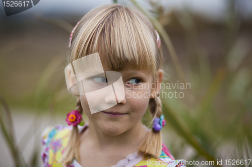 Image of Little girl outdoors