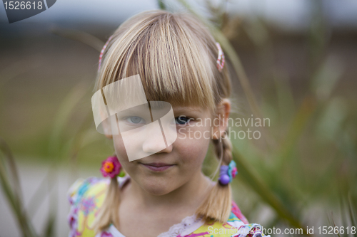 Image of Little girl outdoors
