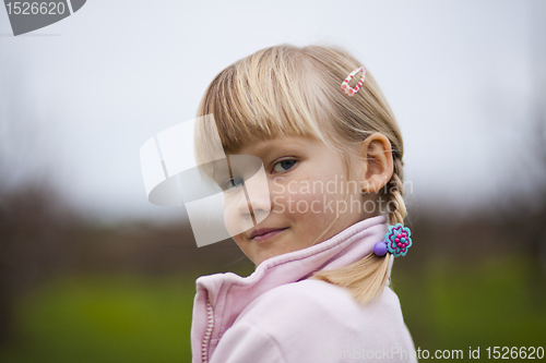 Image of Little girl outdoors