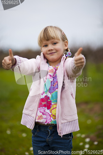 Image of Little girl outdoors