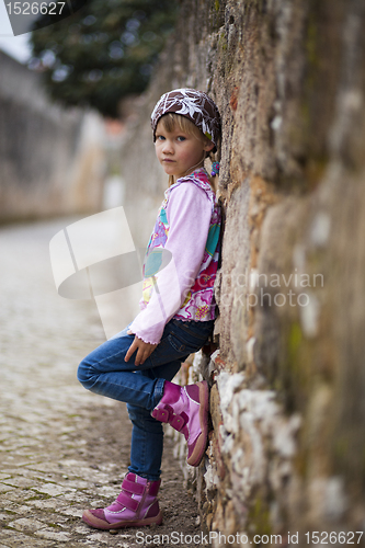 Image of Little girl outdoors