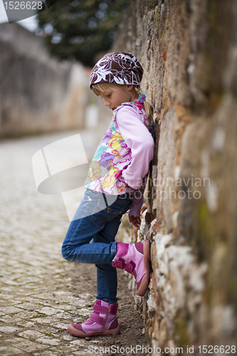 Image of Little girl outdoors