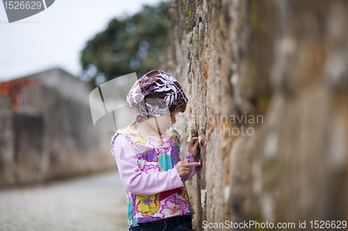 Image of Little girl outdoors