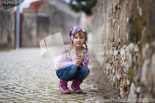 Image of Little girl outdoors
