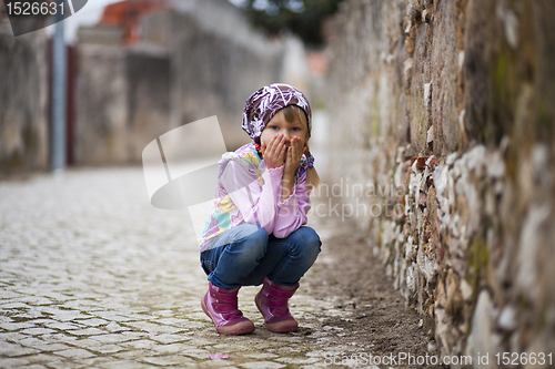 Image of Little girl outdoors