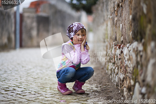 Image of Little girl outdoors