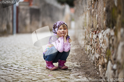 Image of Little girl outdoors