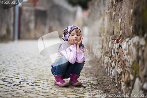 Image of Little girl outdoors