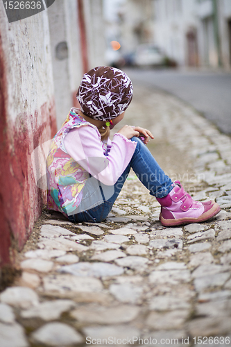 Image of Little girl outdoors