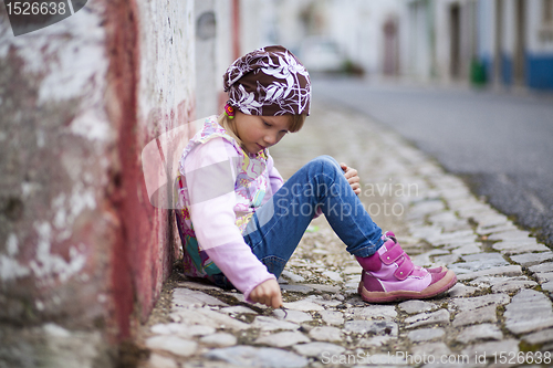 Image of Little girl outdoors