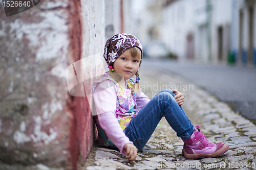 Image of Little girl outdoors