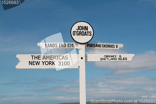 Image of John o Groats sign