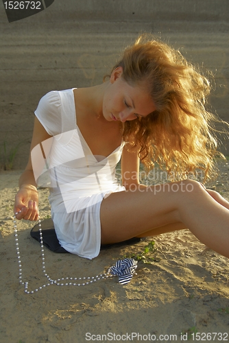 Image of Woman on beach