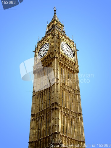 Image of Big Ben from below