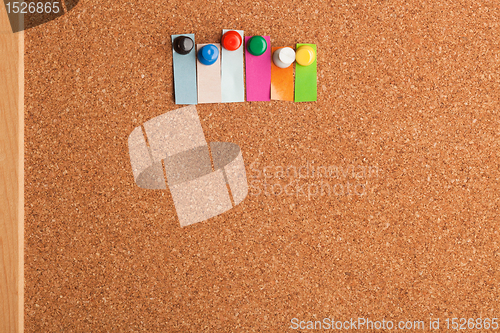 Image of Cork board and colorful heading for six letter word 