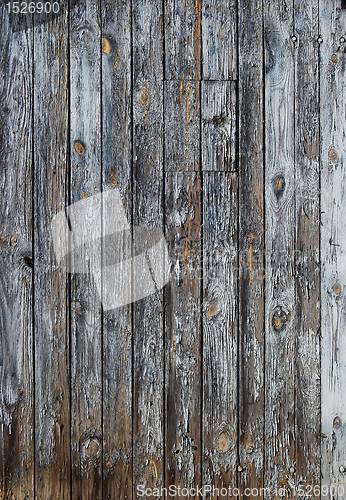 Image of Old blue wooden wall
