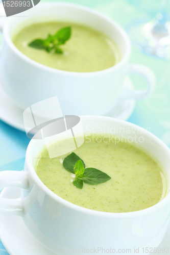 Image of Soup of green vegetables