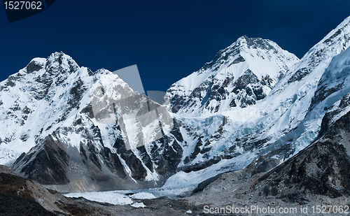 Image of Peaks not far Gorak shep and Everest base camp