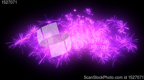 Image of Celebration: lilac festive fireworks at night