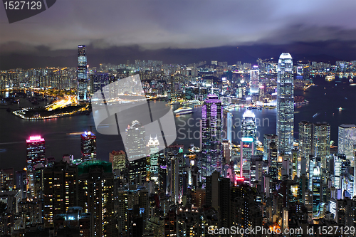 Image of Hong Kong at night