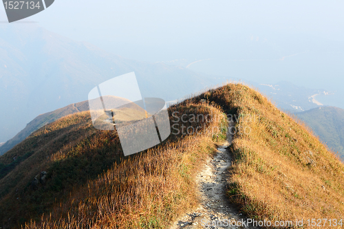 Image of path for hiking on hill