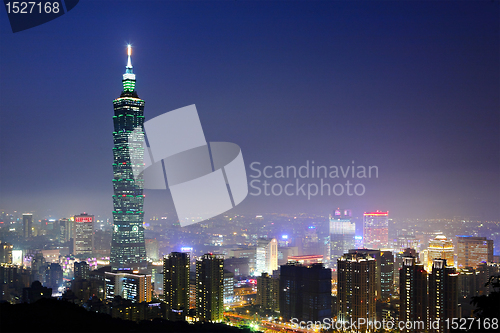 Image of taipei city night