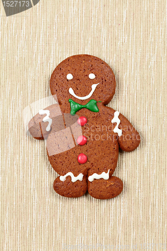 Image of gingerbread man for christmas