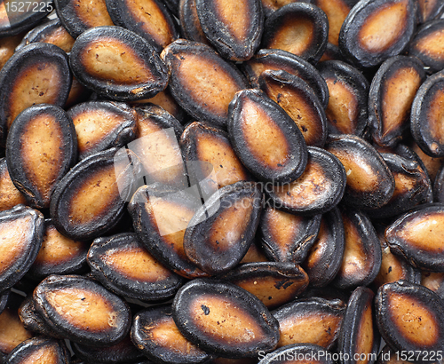 Image of black melon seeds , traditional food of chinese new year