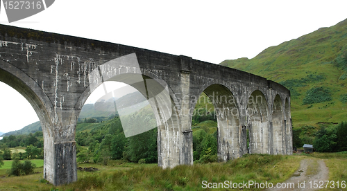 Image of detail of the Glenfinnan Viaduct
