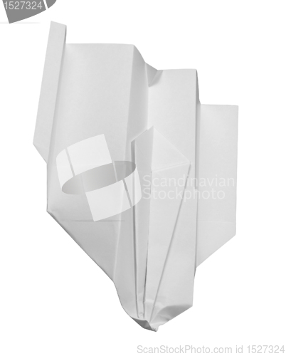 Image of crashed paper plane