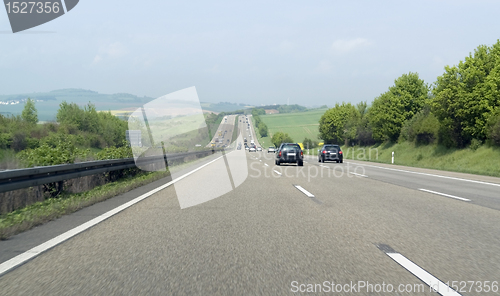 Image of highway scenery in Southern Germany