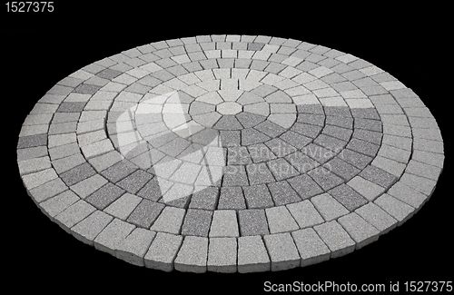 Image of round stone mosaic