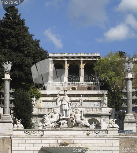 Image of Piazza del Popolo at summer time