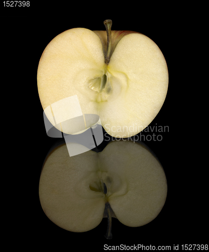 Image of halved apple
