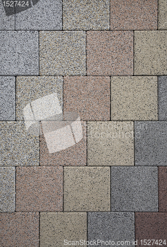 Image of pastel colored geometric stone pattern