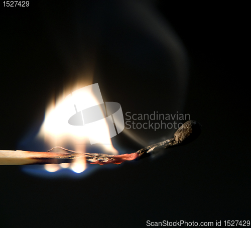 Image of burning match