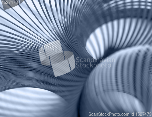 Image of metallic spiral abstract