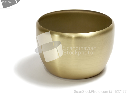 Image of empty golden bowl