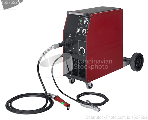 Image of red welding apparatus