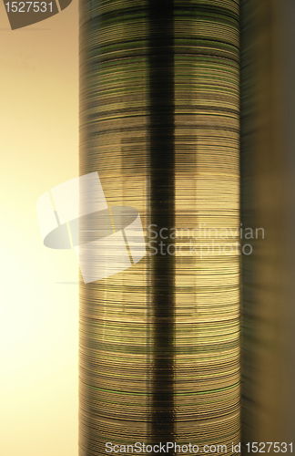 Image of compact disc tower