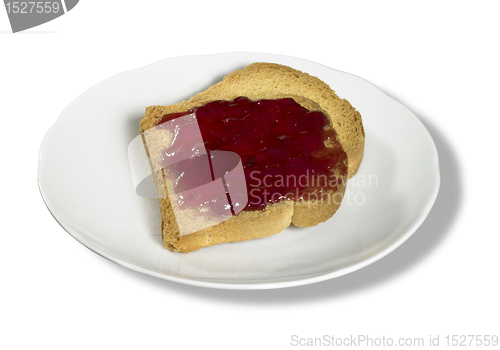 Image of rusk and red jelly