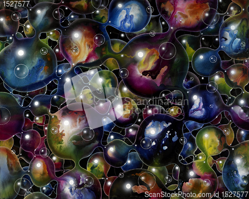 Image of abstract bubble back