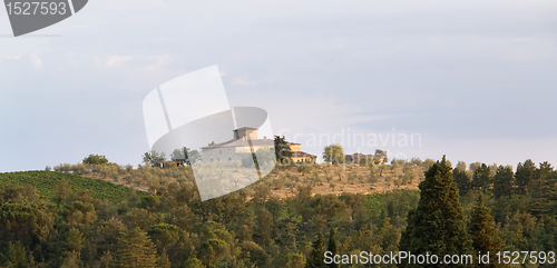 Image of evening scenery near San Regolo in Chianti