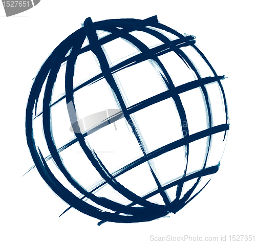 Image of globe illustration sketch