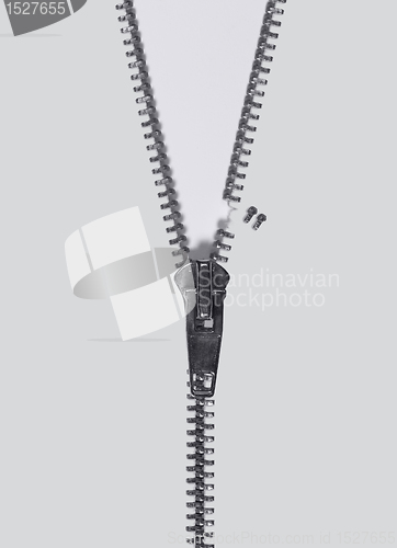 Image of busted zipper