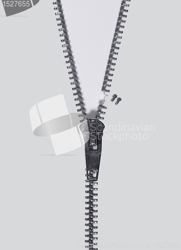 Image of busted zipper
