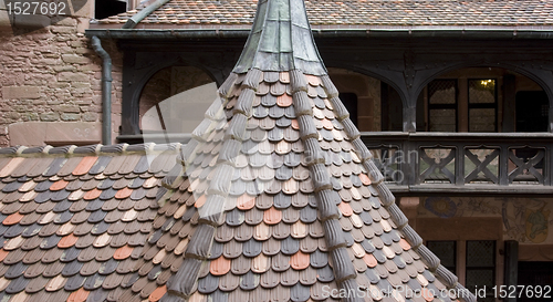 Image of roof at the Haut-Koenigsbourg Castle