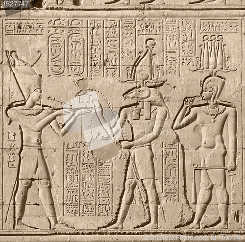 Image of ancient relief at Chnum temple