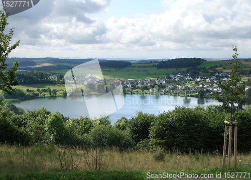 Image of idyllic Schalkenmehrener Maar