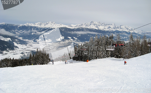 Image of panoramic scenery around Wagrain